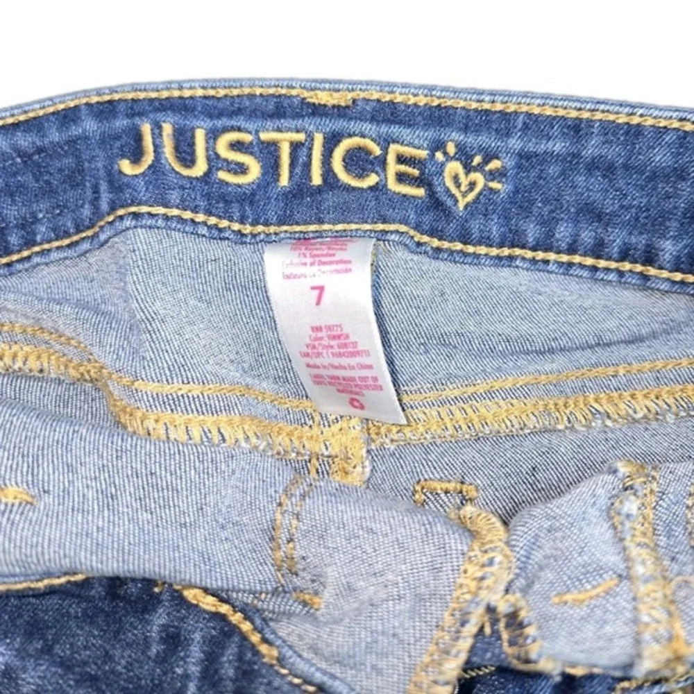 Justice SHORTS Sequins Raw Hem Kid‎ Girls Sz 7